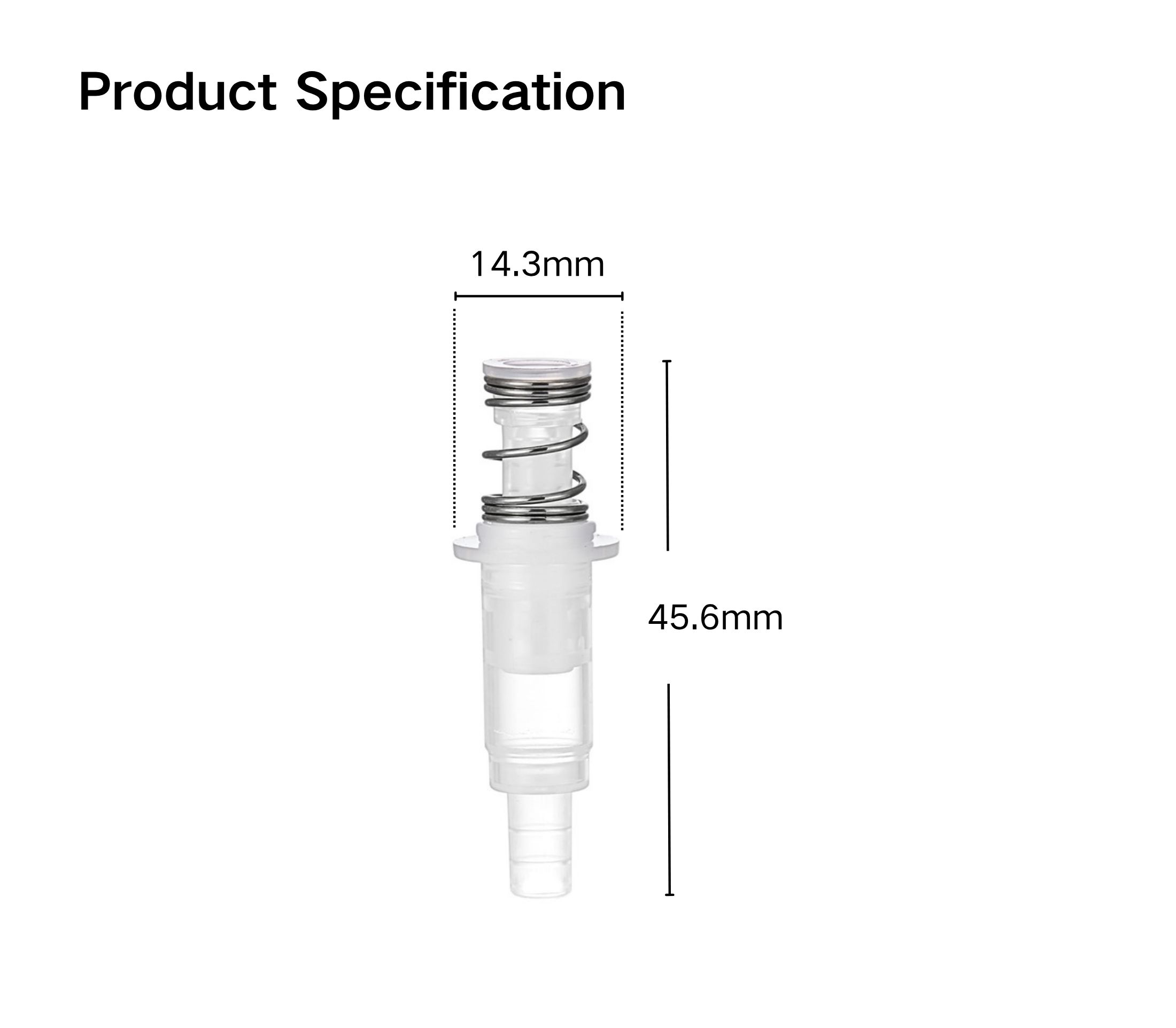 0.23cc Lotion Pump Core (Side Φ14.3) | Cosmetic Packaging Supplier | Wholesale - Image 2