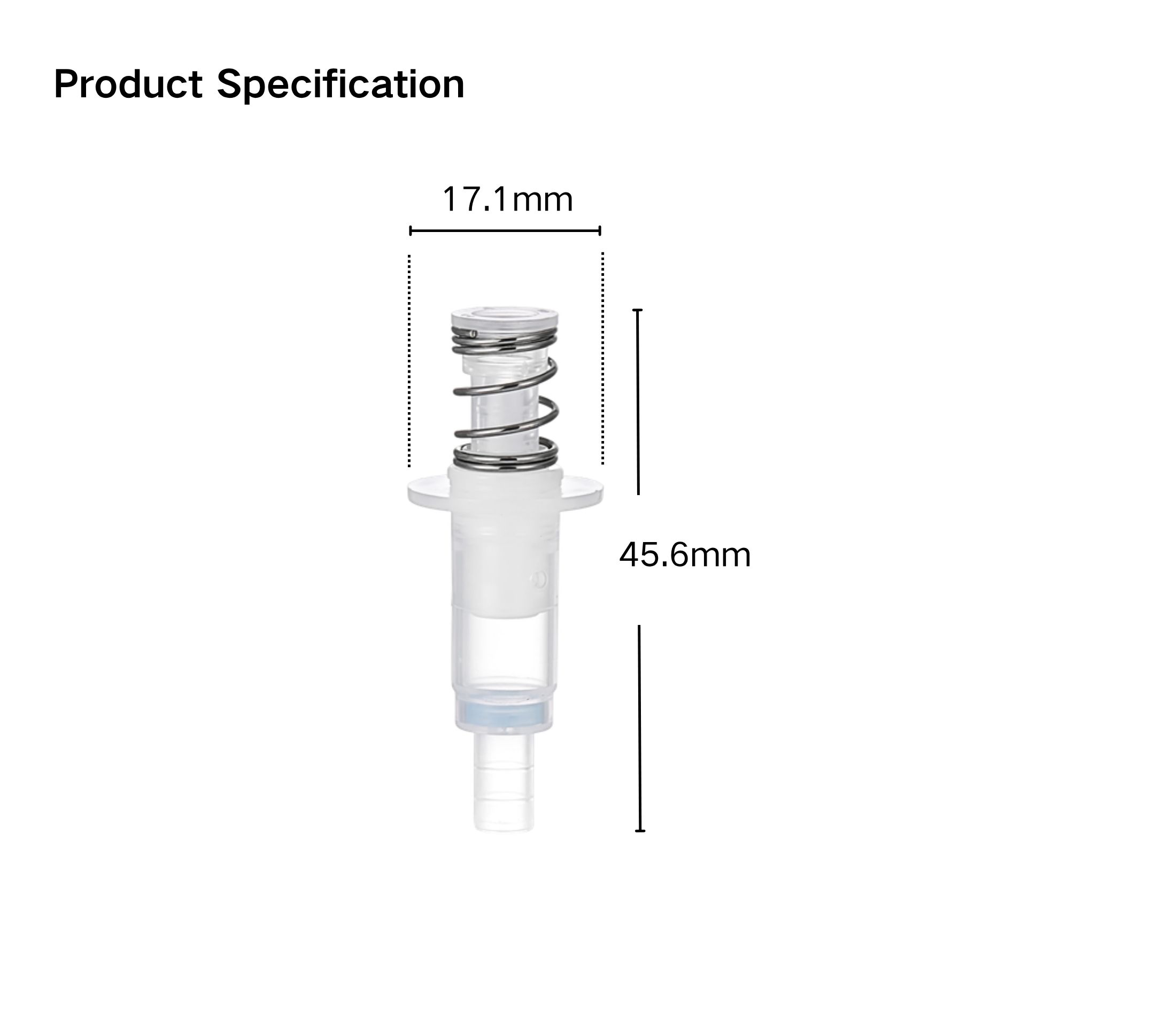 0.23cc Lotion Pump Core (Side Φ17.1) | PP Material Pump Parts | Custom Color Available - Image 2