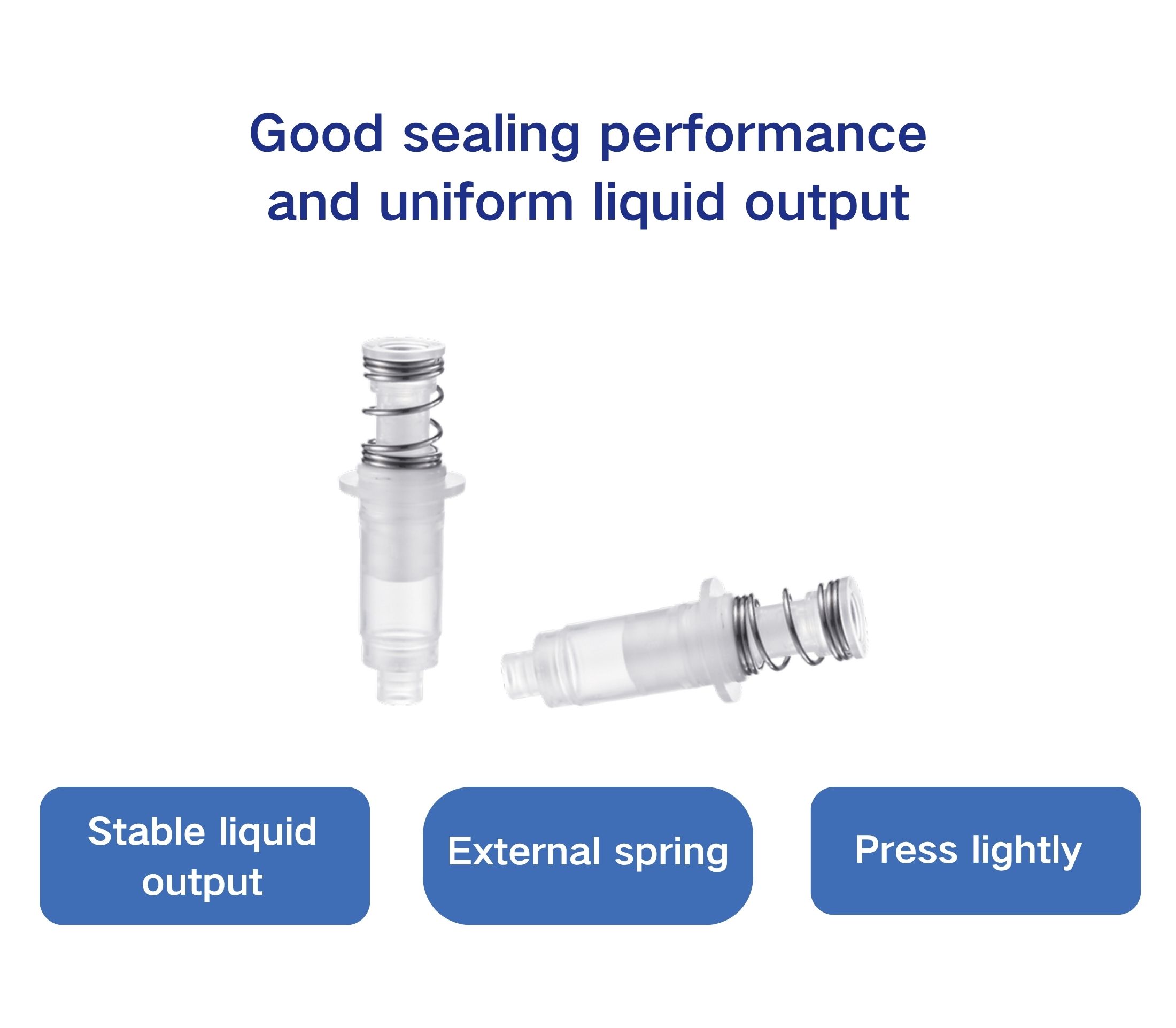 0.23cc Vacuum Pump Core (Side Φ14.3) | PP Material Airless Pump Parts | Wholesale - Image 4